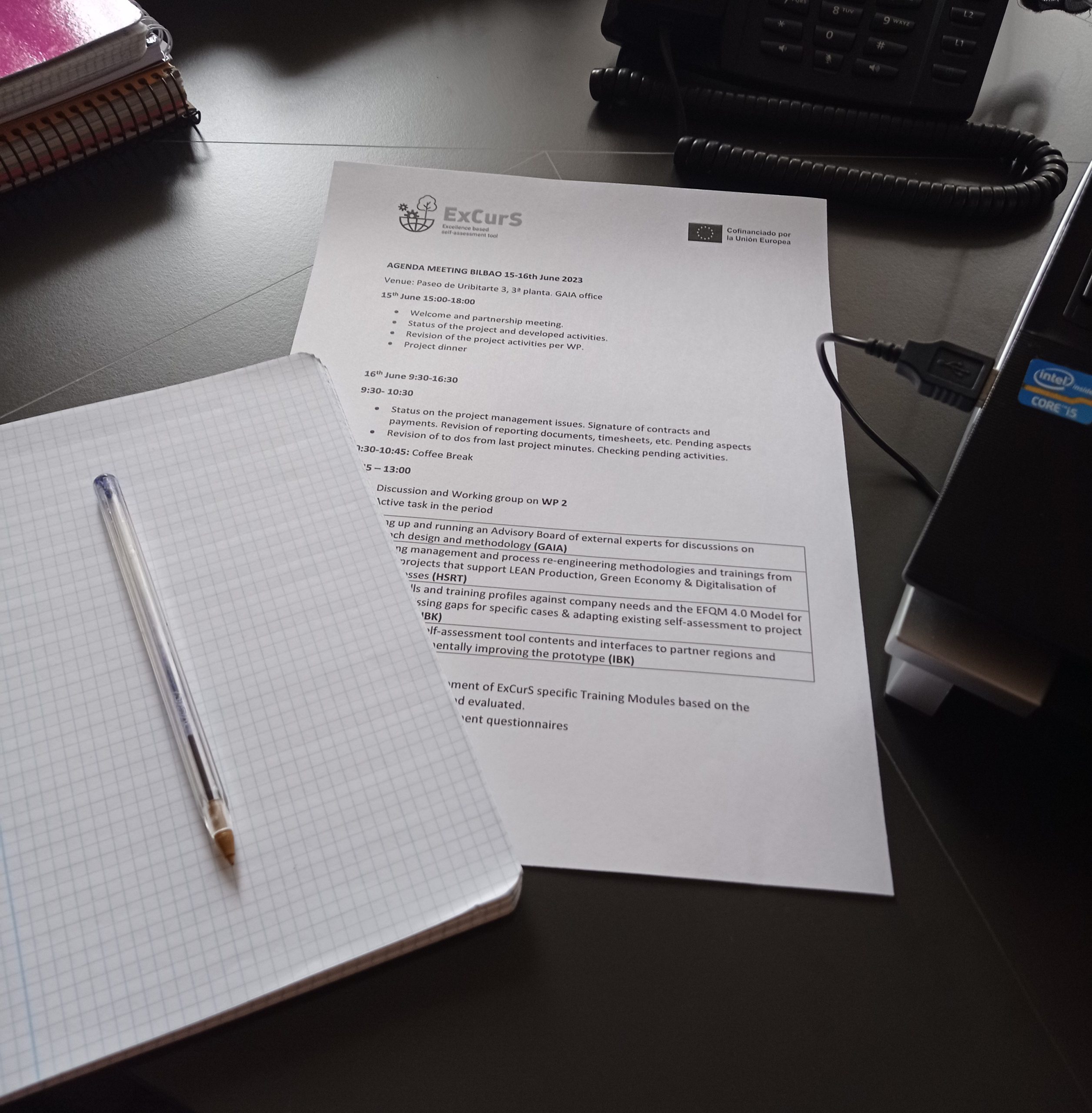 All ready for our first consortium meeting: June 15th – 16th, Bilbao