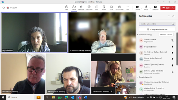 Closing WP2: ExCurS Concept & Self-Assessment Support. Follow up meeting, January 26th.
